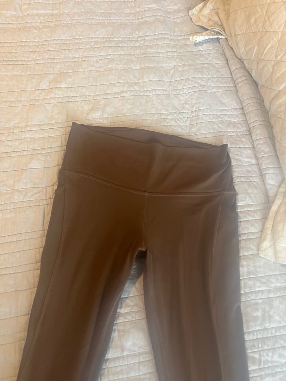lululemon align chocolate brown leggings with pockets size 10